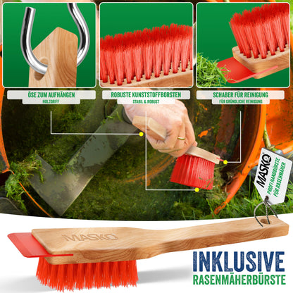 MASKO Akku Rasenmäher Mulch 33cm – inkl. 4Ah Akku Set
