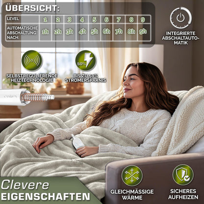 sinnlein Elektrische Heizdecke 200x180 cm - Abschaltautomatik