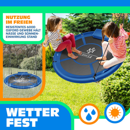 KESSER® Nestschaukel Ø 120cm für Kinder & Erwachsene - Blau