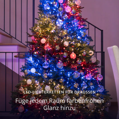 Twinkly Strings LED Lichterkette 600 RGB+W Schwarz - Innen/Aussen