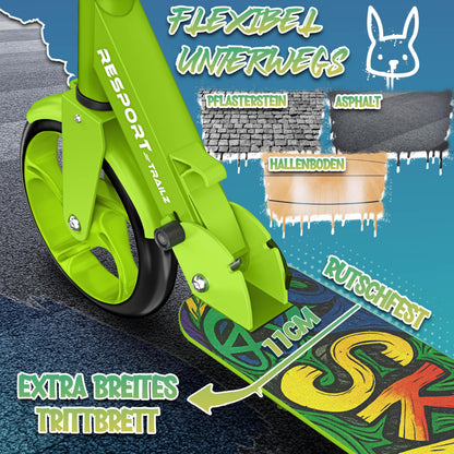 RE:SPORT Cityroller, klappbarer Tretroller für Kinder & Erwachsene