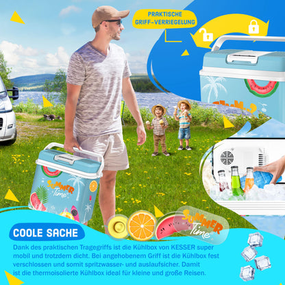 KESSER 24 Liter Elektro-Kühlbox – Kühlen/Wärmen 12V/230V