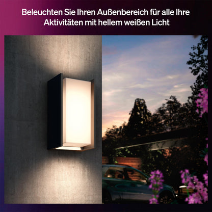 Philips Hue Turaco LED-Aussen-Wandleuchte anthrazit, dimmbar
