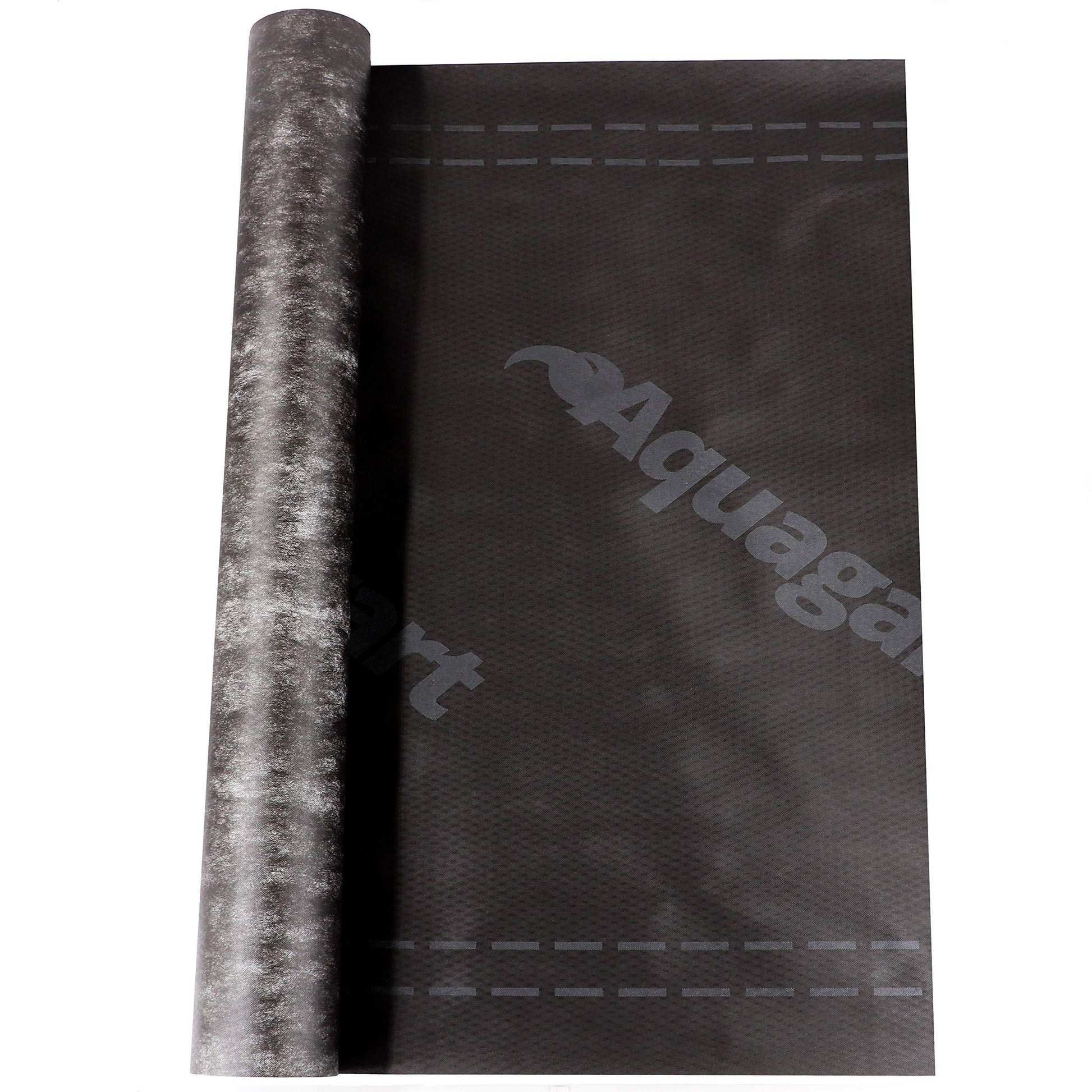 Aquagart Diffusionsoffene Dachunterspannbahn 130g/m² Schwarz 50m. Schwarze, gerollte Bahn schützt diffusionsoffen vor Feuchtigkeit unter Dachziegeln.