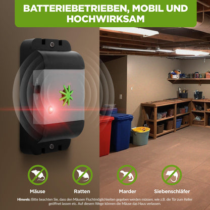ISOTRONIC Mäuse- & Rattenabwehr Ultraschall – Regenwasserdicht