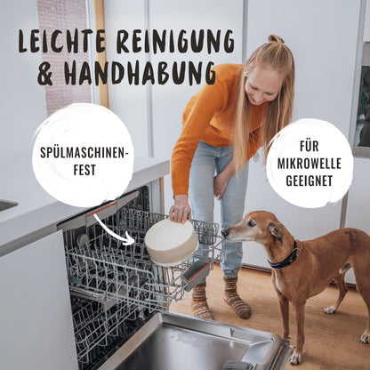 Rudelkönig Hundenapf aus Keramik, 2er Set à 900 ml, rutschfest