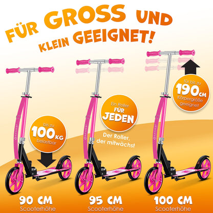 KESSER® Fairy Klappbarer City-Tretroller Kickscooter - Pink