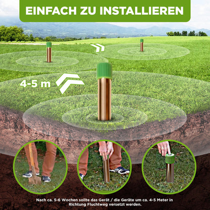 ISOTRONIC Maulwurfabwehr Vibrasonic - Wühlmausschutz ON/Off Schalter