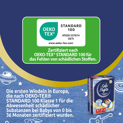 Babylino Safe Nights Boy Nachthöschen 4-7 Jahre (17-30 kg), 84 Stück