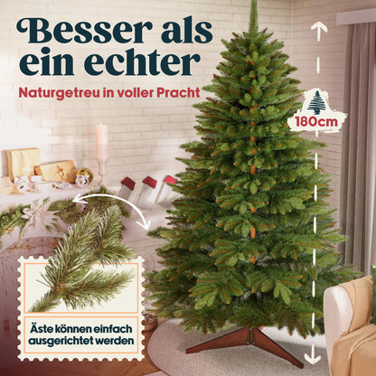 Pure Living Weihnachtsbaum künstlich Naturgetreu 180cm
