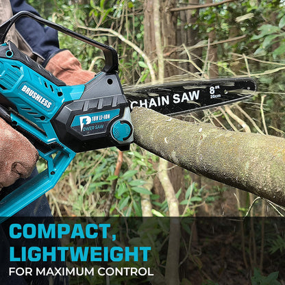 Makita-kompatible Akku Kettensäge bürstenlos 8 Zoll – Werkzeug