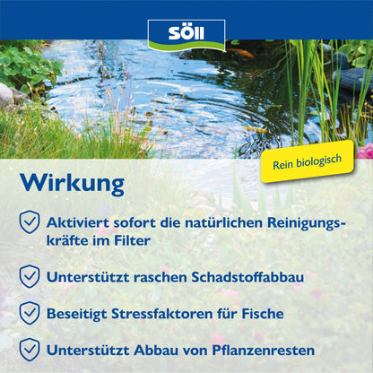Söll FilterstarterBakterien 500 g – Filterbakterien für Gartenteich