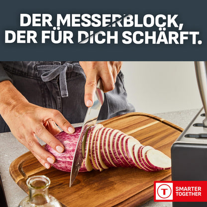 Tefal EverSharp Pro Messer-Set mit selbstschärfendem Messerblock