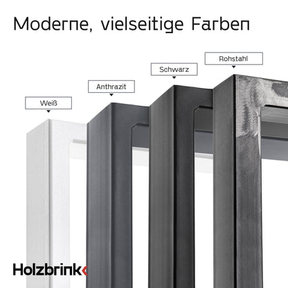 HOLZBRINK HLT-01-D-FF-7016 Tischbein – Anthrazitgrau 80x72 cm