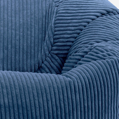 Icon Kingston Sitzsack Cord Denimblau für Erwachsene – inkl. Füllung