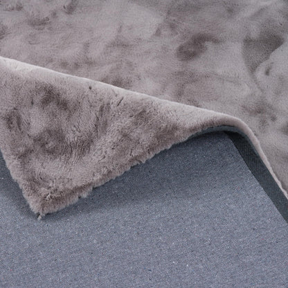 Pergamon Luxus Super Soft Fellteppich Plush weich flauschig - Grau