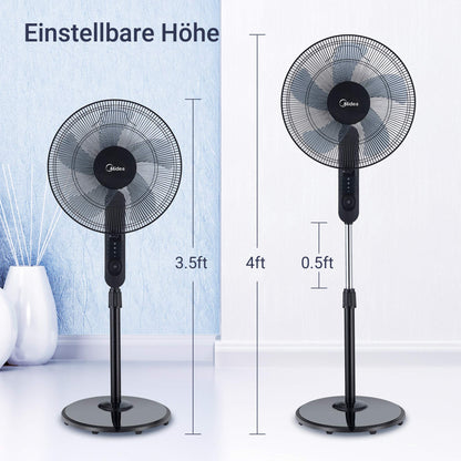 Midea FS40-15FR Standventilator - Leise mit Fernbedienung
