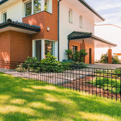 Thealyn Dekorativer Metall Tierzaun – 25er-Set ohne Graben