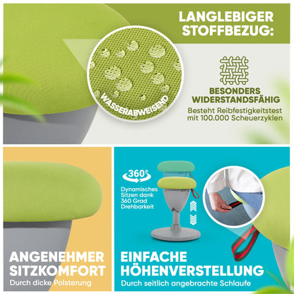 SteinLife Cone Wackelhocker Ergonomisch – Höhenverstellbar