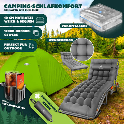 KESSER Campingbett Feldbett klappbar 190 x 68 x 30 cm, bis 250 kg