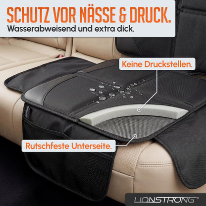 LIONSTRONG Kindersitzunterlage Autositzschoner ISOFIX, 2 Stück