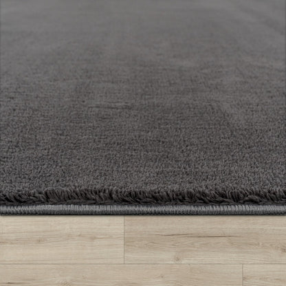 Paco Home Wohnzimmerteppich Kurzflor waschbar Anthrazit 200x280 cm