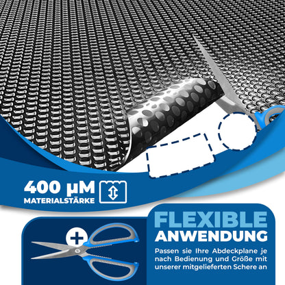 KESSER Solarabdeckplane Pool rechteckig 450 x 220 cm, 120 µm
