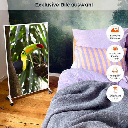 Könighaus Infrarotheizung Standgerät – 1000W mobil mit Thermostat