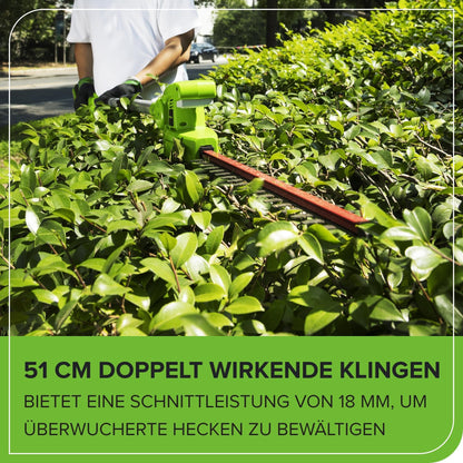 Greenworks G24PSHK2 Akku 2-in-1 Stabheckenschere & Hochentaster