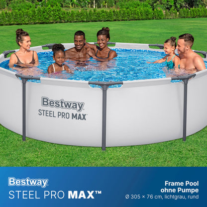 Bestway Steel Pro Max Frame Pool 56406, rund, 305 x 76 cm
