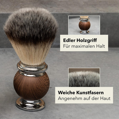 Störtebekker Premium Rasierset Herren – Rasierhobel Lederetui