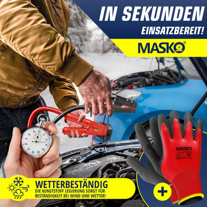 MASKO Starthilfekabel Überbrückungskabel 6 m 50 mm² 3000 A 12/24 V