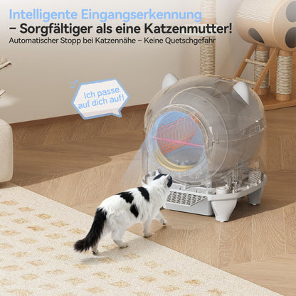 Devoko selbstreinigendes Katzenklo XXL 90 L mit App-Steuerung