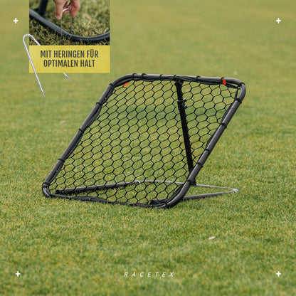 Racetex Fussball Rebounder Kinder – Stufenlos verstellbar