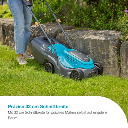 Gardena EasyMax 32/18V Akku-Rasenmäher Ready-to-Use Set, 32 cm