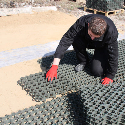 Kunststoff Rasengitterplatten grün 50x50x4cm – 20 Stk.