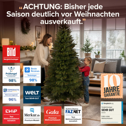 Pure Living Premium Testsieger Weihnachtsbaum künstlich 220cm