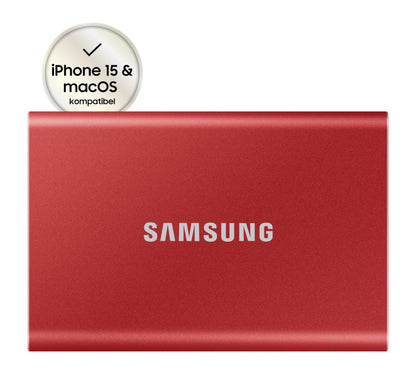 Samsung Portable SSD T7 Externe SSD Festplatte - 2TB Rot