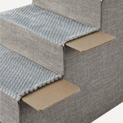 Amazon Basics Hundetreppe 4-stufig, faltbar, 36,5 cm, Grau