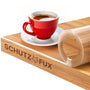 SCHUTZ-FUX Tischfolie transparent 2 mm, Tischschutz 90 x 180 cm, durchsichtige Tischdecke mit schräger Kante