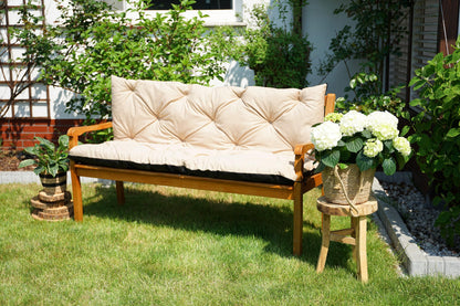 4L Outdoor Textil Gartenbankauflage Sitzkissen 180x50x50 cm – Beige