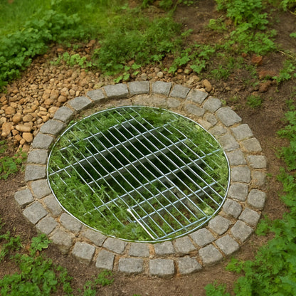 Intergarden Abdeckgitter rund verzinkt Ø 66 cm, belastbar bis 250 kg