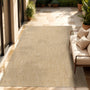 Paco Home Outdoor Teppich Sisaloptik Flachgewebe Natur 160x220 cm, rechteckig und meliert, für Terrasse und Balkon