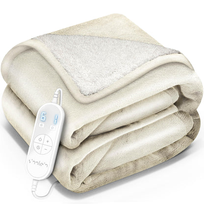 sinnlein Elektrische Heizdecke 200x180 cm - Abschaltautomatik. Rechteckige Heizdecke mit Abschaltautomatik für wohlige Wärme.