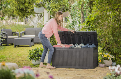 Koll Living Auflagenbox 270 Liter Graphit – Wasserdicht & Belüftet