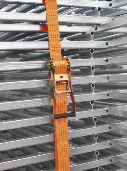 Kerbl Ratschenzurrgurt Spitzhaken 2000kg 15m 50mm orange (4 Stk)