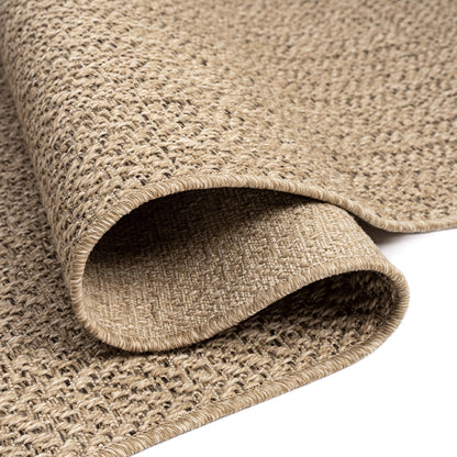 Teppich-Traum Outdoor Teppich Jute-Look 160x230 cm beige/braun