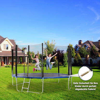 Arebos Randabdeckung und Sicherheitsnetz für Trampolin 305 cm