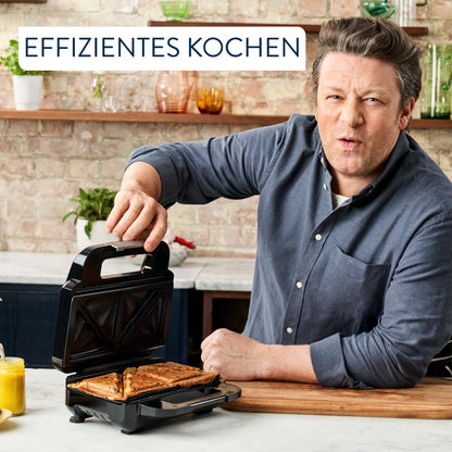 Tefal Jamie Oliver 2-in-1 Sandwich-Waffel-Kombigerät - SW70J810