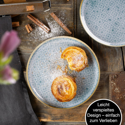 Moritz & Moritz TERRA 36-tlg Geschirrset - Azurblau 12 Personen